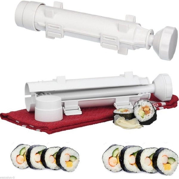 Sushi Roller Kit Rolls Made Bazooka Kitchen Easy Cooking Tools Tube Shape Food Sushi Mold Maker