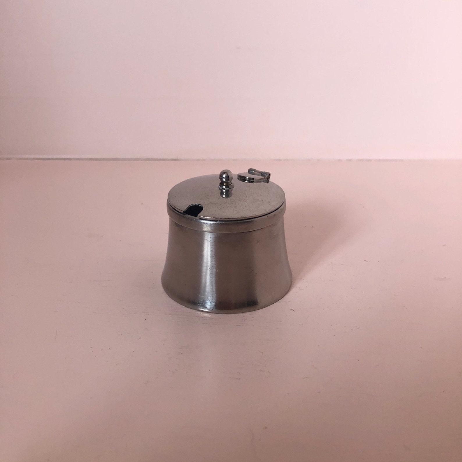 Old Hall Stainless Steel Mustard Pot With Lid Flared Base Etsy UK
