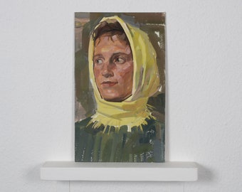 Vintage portrait, portrait painting, portrait of a woman, original oil painting, impressionism, art home decor