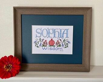 Sophia Name Art Etsy Sophia Name Art Etsy