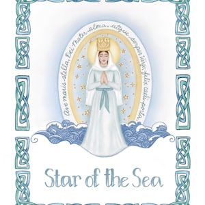 Mary, Our Lady Star of the Sea Art Print - Etsy