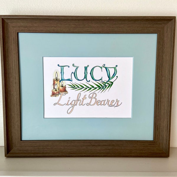 Lucy Unique Name Art Print