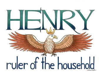 Henry Unique Name Art Print