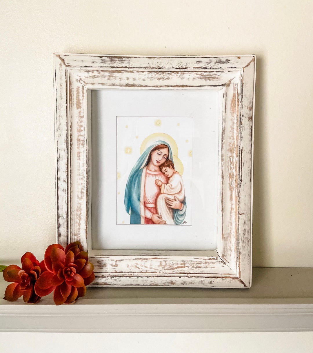 Madonna and Child Art Print Original Artwork - Etsy