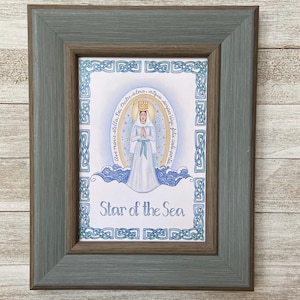 Mary, Our Lady Star of the Sea Art Print - Etsy