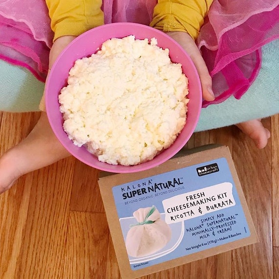 Ricotta Burrata Fresh Cheesemaking Kit 8 Batches Complete Etsy
