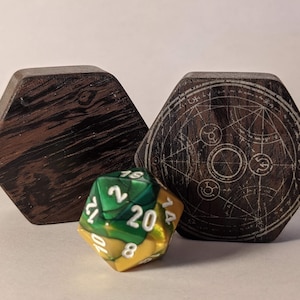 Miniature Lucky Dice Vault – Personalized Laser Engraved DnD dice box for Dungeons and Dragons or any RPG