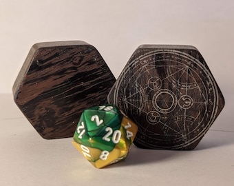 Miniature Lucky Dice Vault – Personalized Laser Engraved DnD dice box for Dungeons and Dragons or any RPG