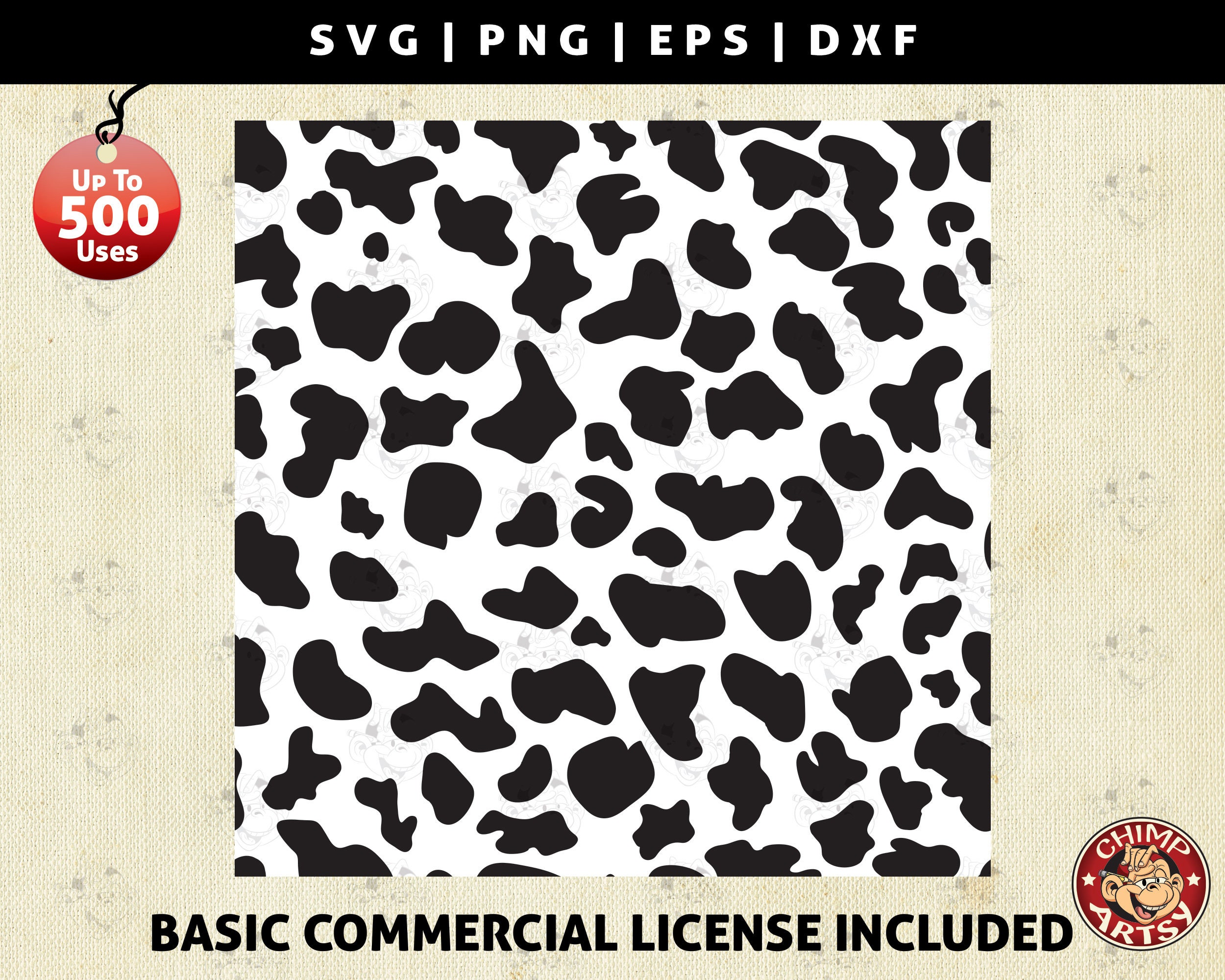 Download Cow Print Svg Farm Safari Animals Seamless Pattern Svg Files Digital Paper Design Elements Art Clipart Vector Cricut Svg Png Eps Dxf