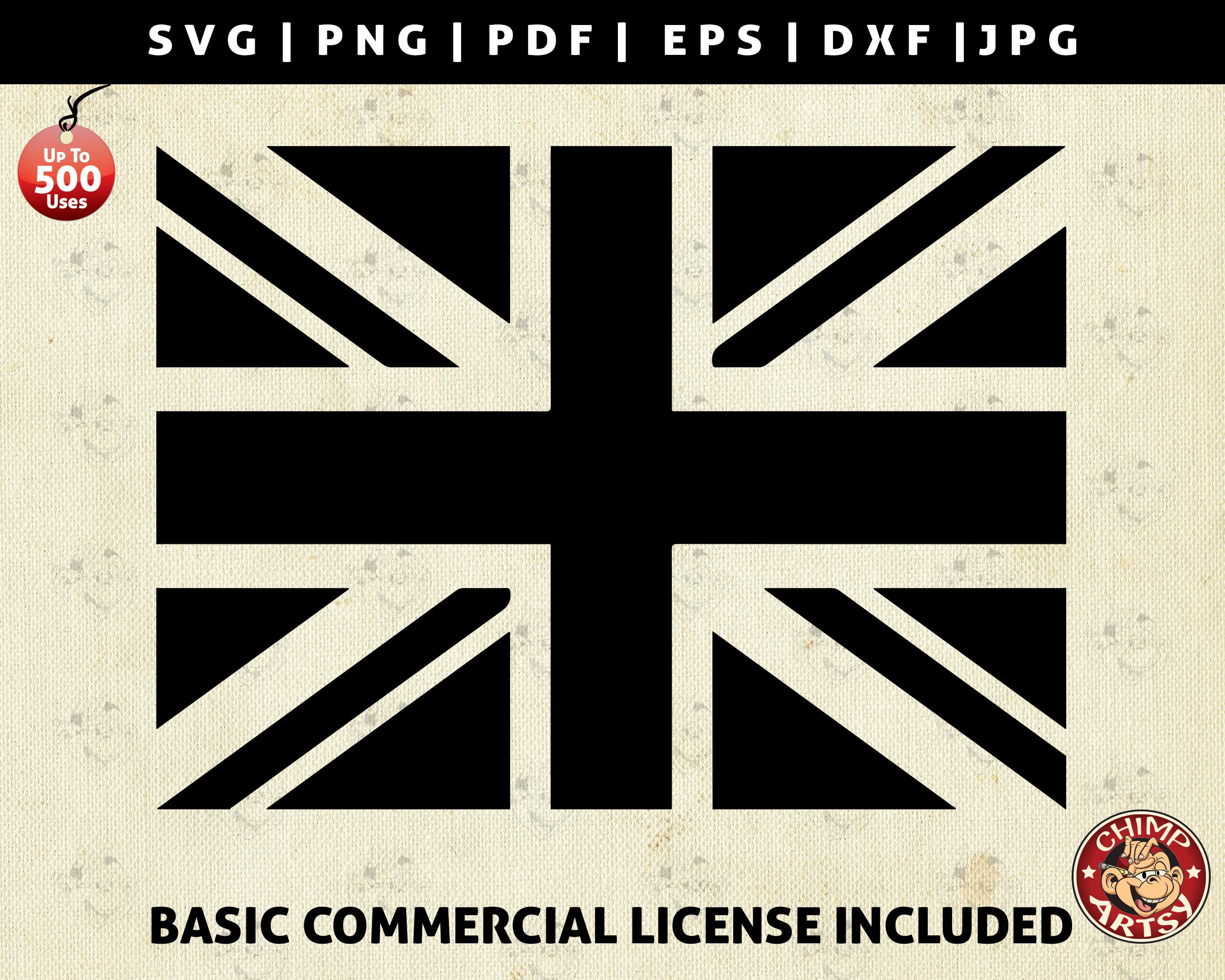 Download United Kingdom Union Jack Flag Svg British Uk England Silhouette Graphic Design Art Logo Svg Png Dxf Clipart Cricut Vector Cut Cutting File