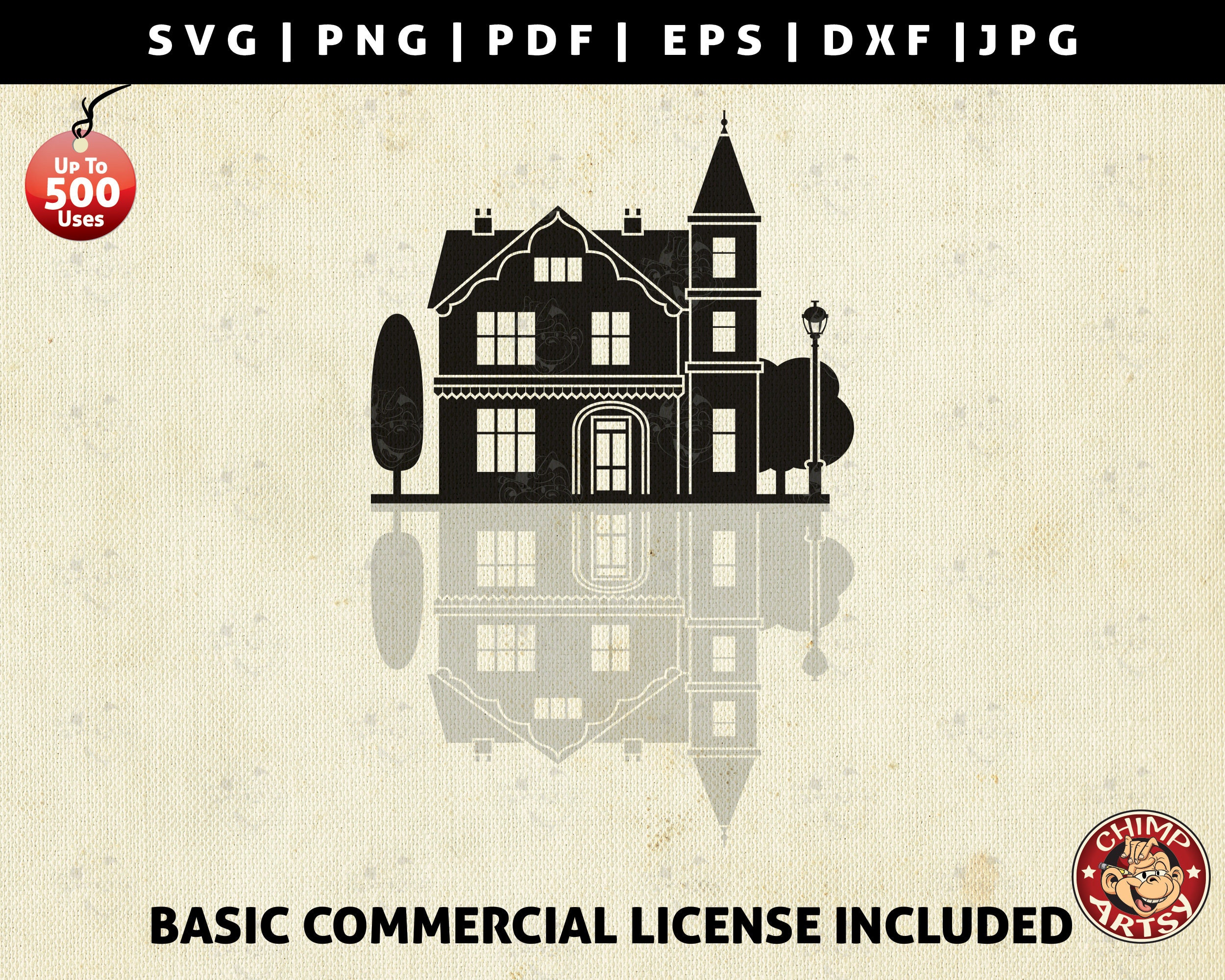 House Home Svg Real Estate Agent Realtor Silhouette House Construction Builder Repair Service Svg Png Dxf Logo Design Clipart Vector Cricut