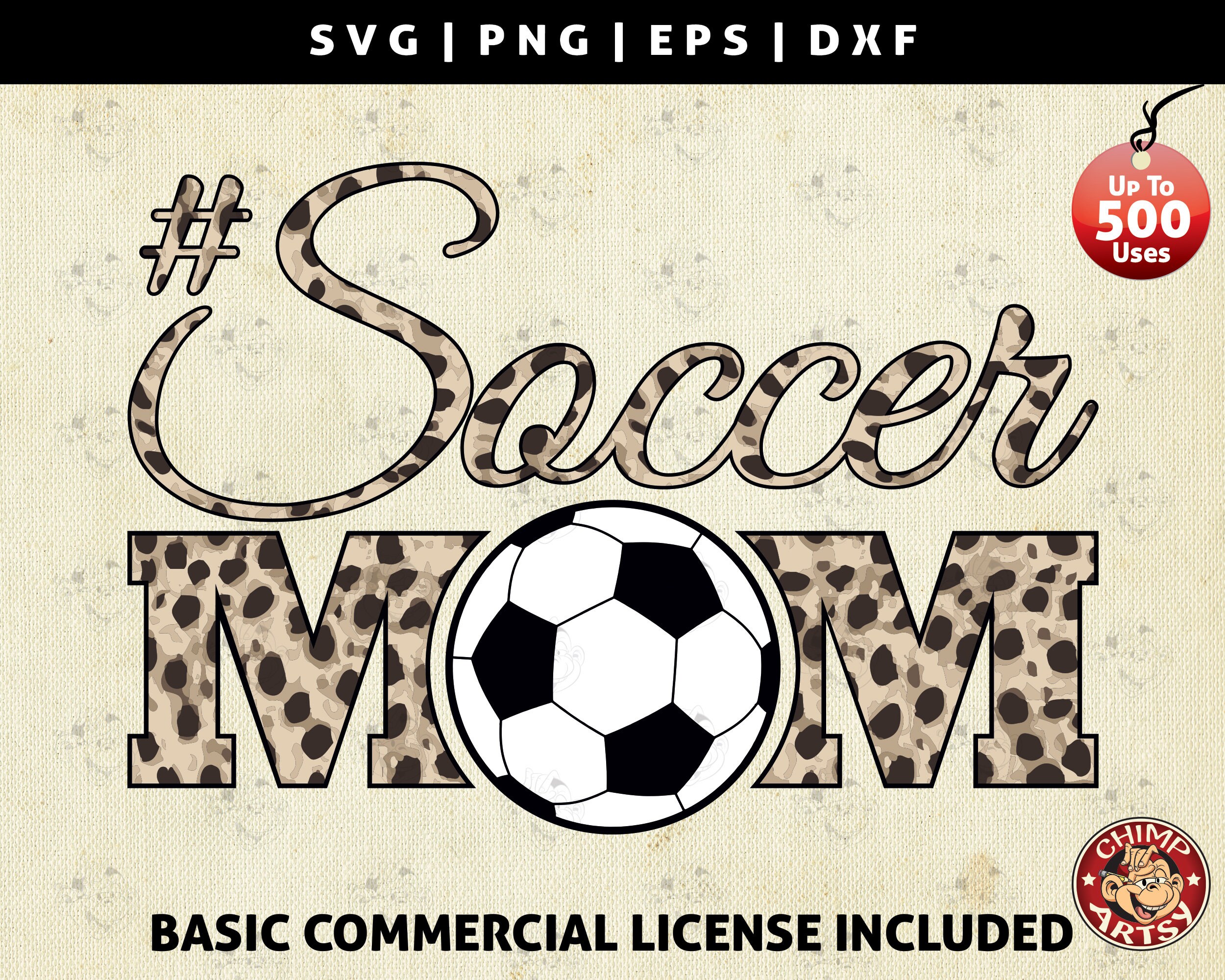 Download Cheetah Print Soccer Mom Svg Layered Print Graphic Design Element Art Soccer Decor Logo Football Mom Svg Eps Png Dxf Clipart Vector Cut File