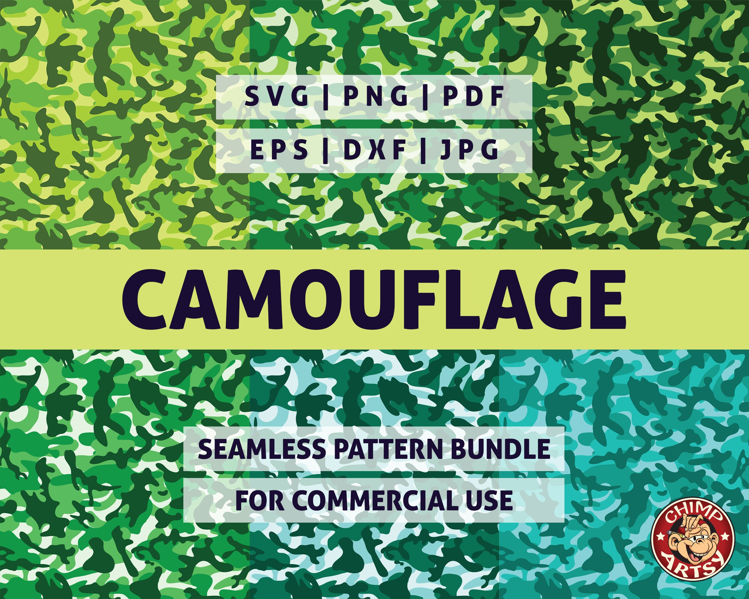 Download Green Camo Seamless Pattern Army Military Hunt Svg Bundle Print Wrap Cover Graphic Design Decor Art Logo Svg Png Eps Clipart Vector Cut