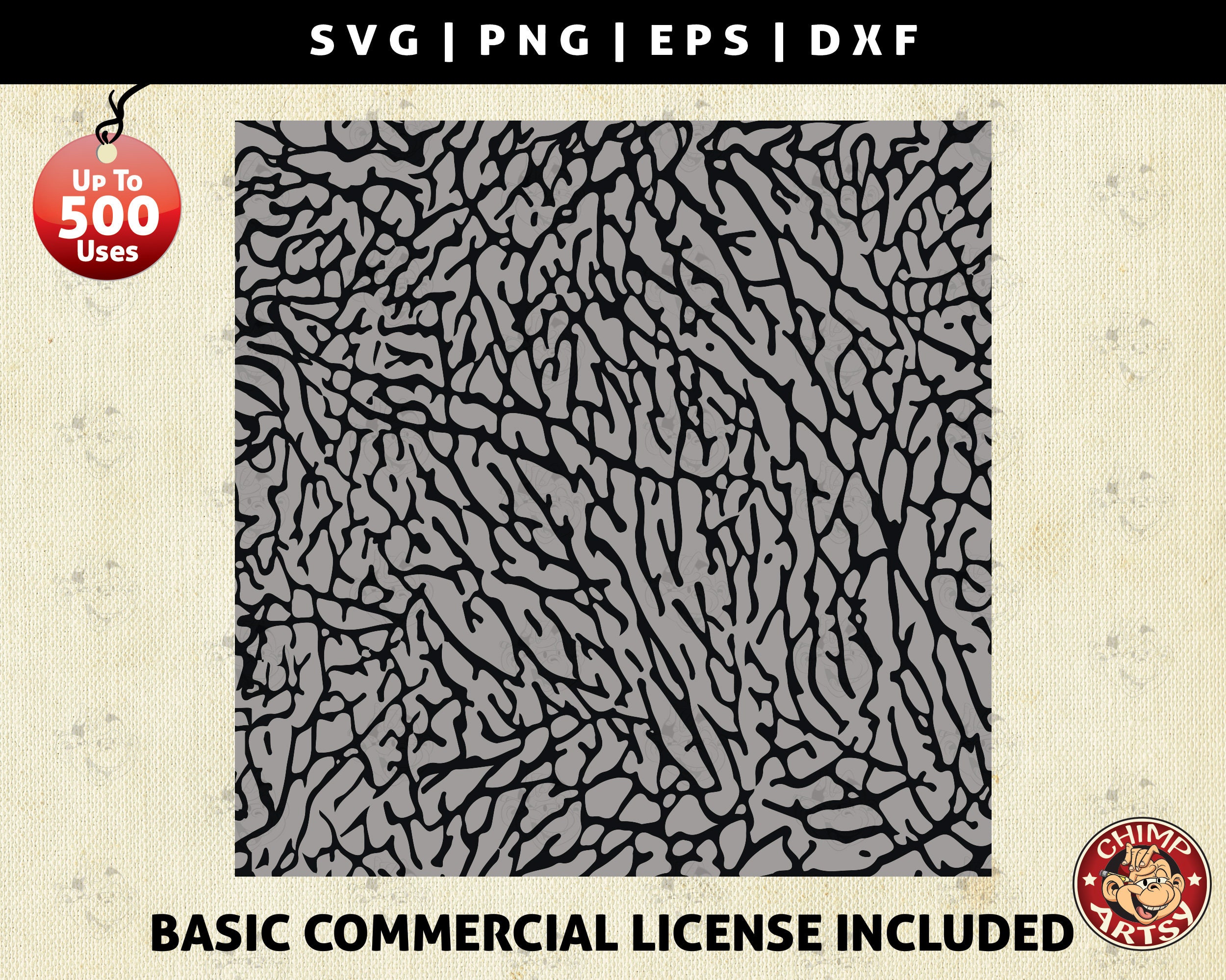 Download Elephant Print Svg Safari Animals Seamless Pattern Svg Files Digital Paper Design Elements Art Clipart Vector Cricut Svg Png Eps Dxf