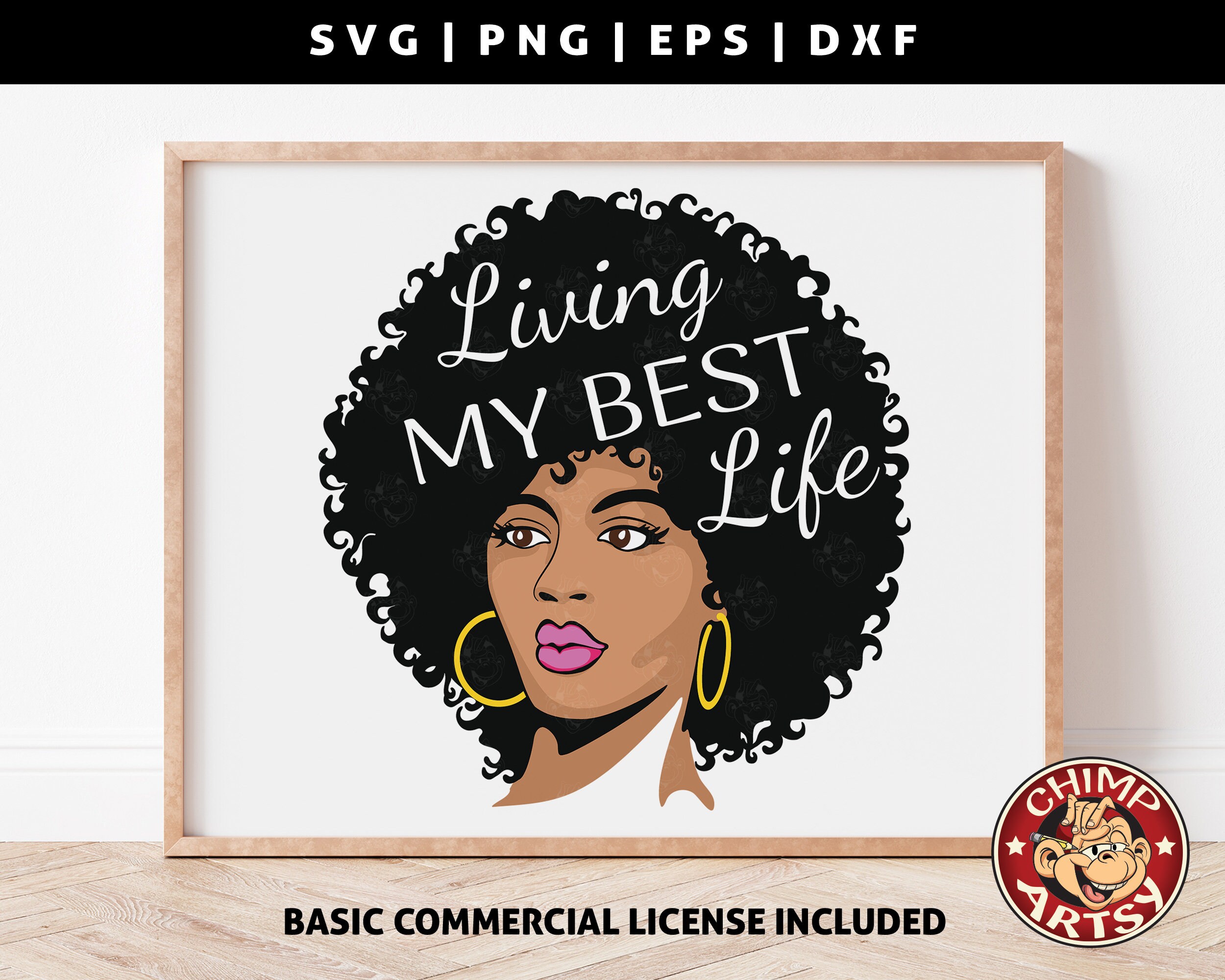 Download Strong Black Woman Svg Designs Layered Print Graphic Design Element Decor Black Woman Afro Diva Logo Clipart Vector Cricut Svg Png Dxf Eps