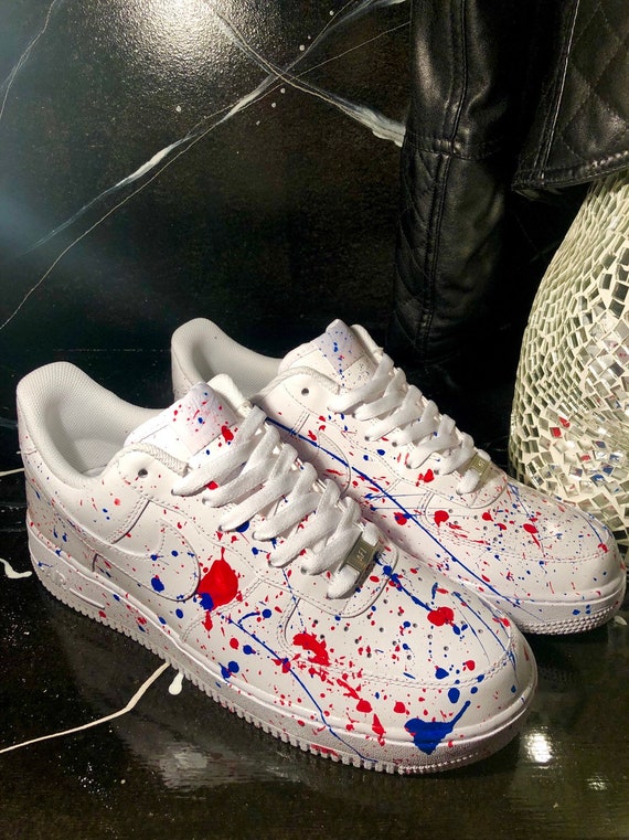 custom splatter air force 1