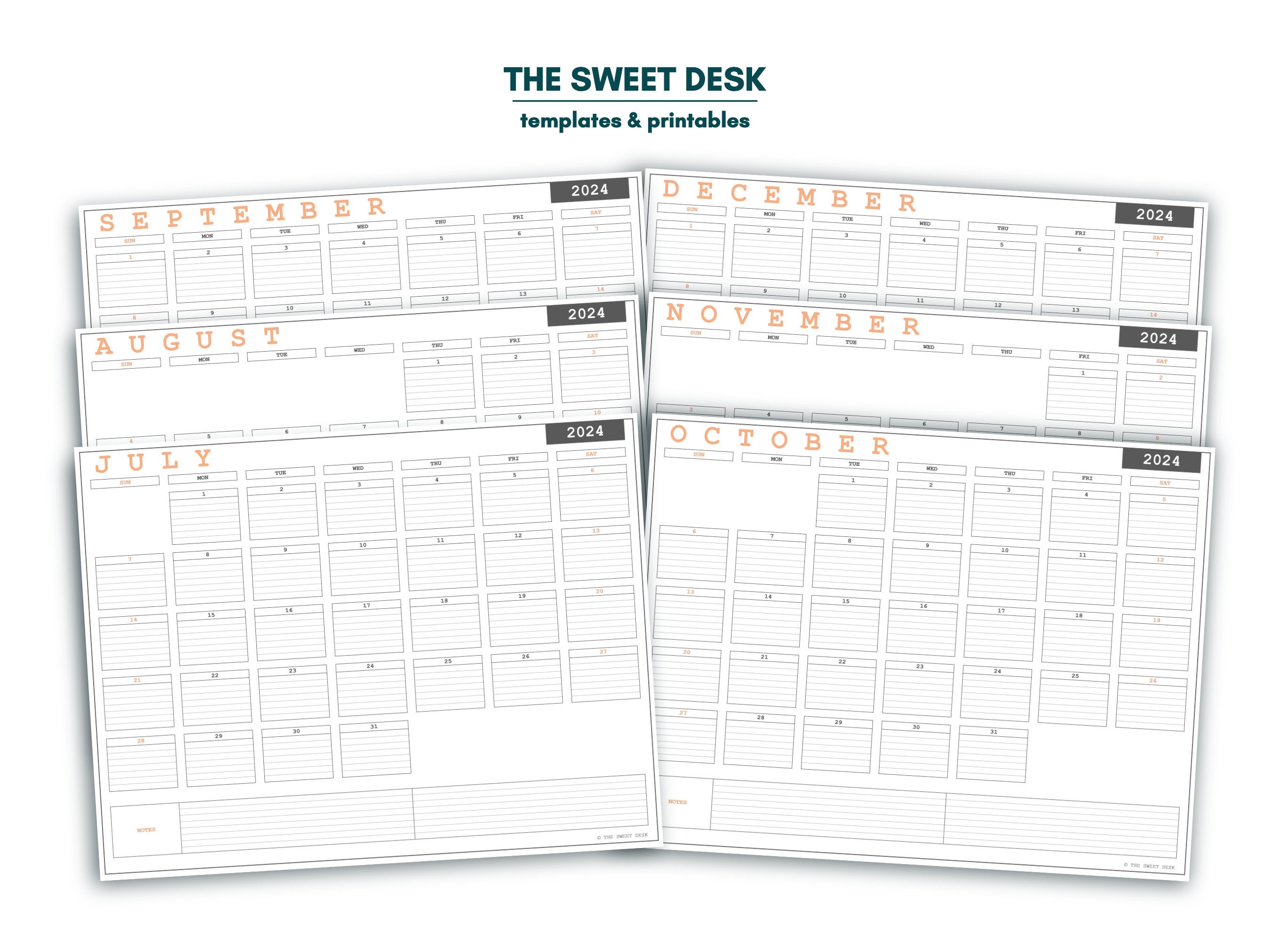 Excel Calendar 2024 Editable, Calendar Printable Sunday Start ...