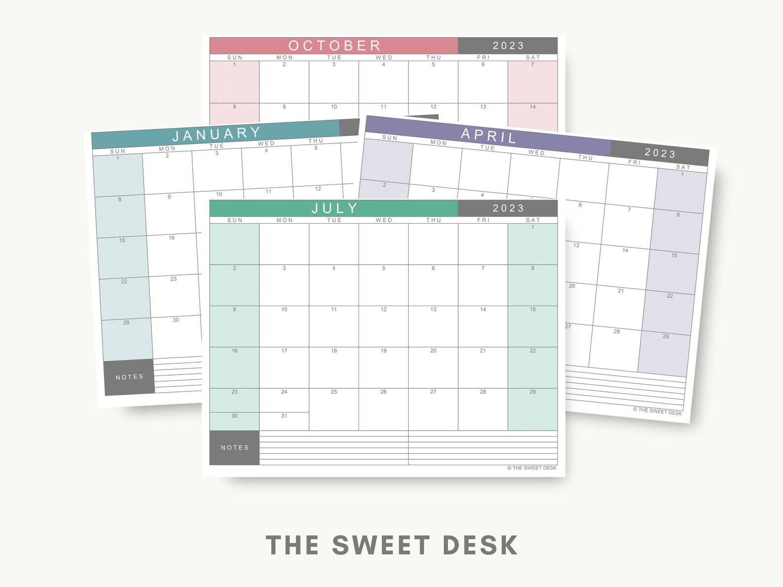PRINTABLE CALENDAR 2023 Excel Template 2023 Calendar Etsy Canada