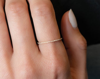 14k Gold Diamond Eternity Band, Diamond Band, Wedding Band, Gold Band, Diamond Ring