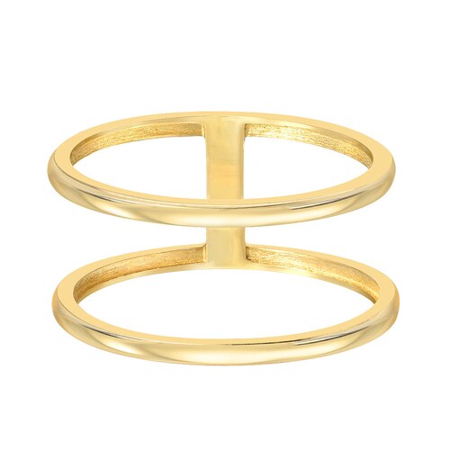 14k Gold Large Diamond X Ring Etsy