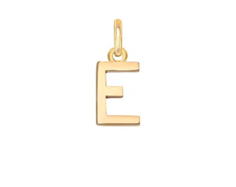 14k Solid Gold Initial Pendant