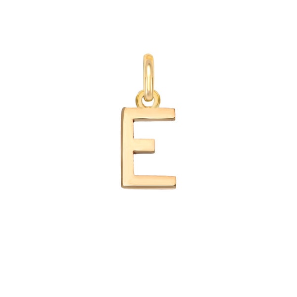 14k Solid Gold Initial Pendant