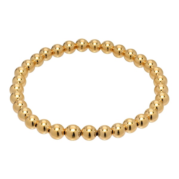 14k Gold 5mm Beaded Bracelets