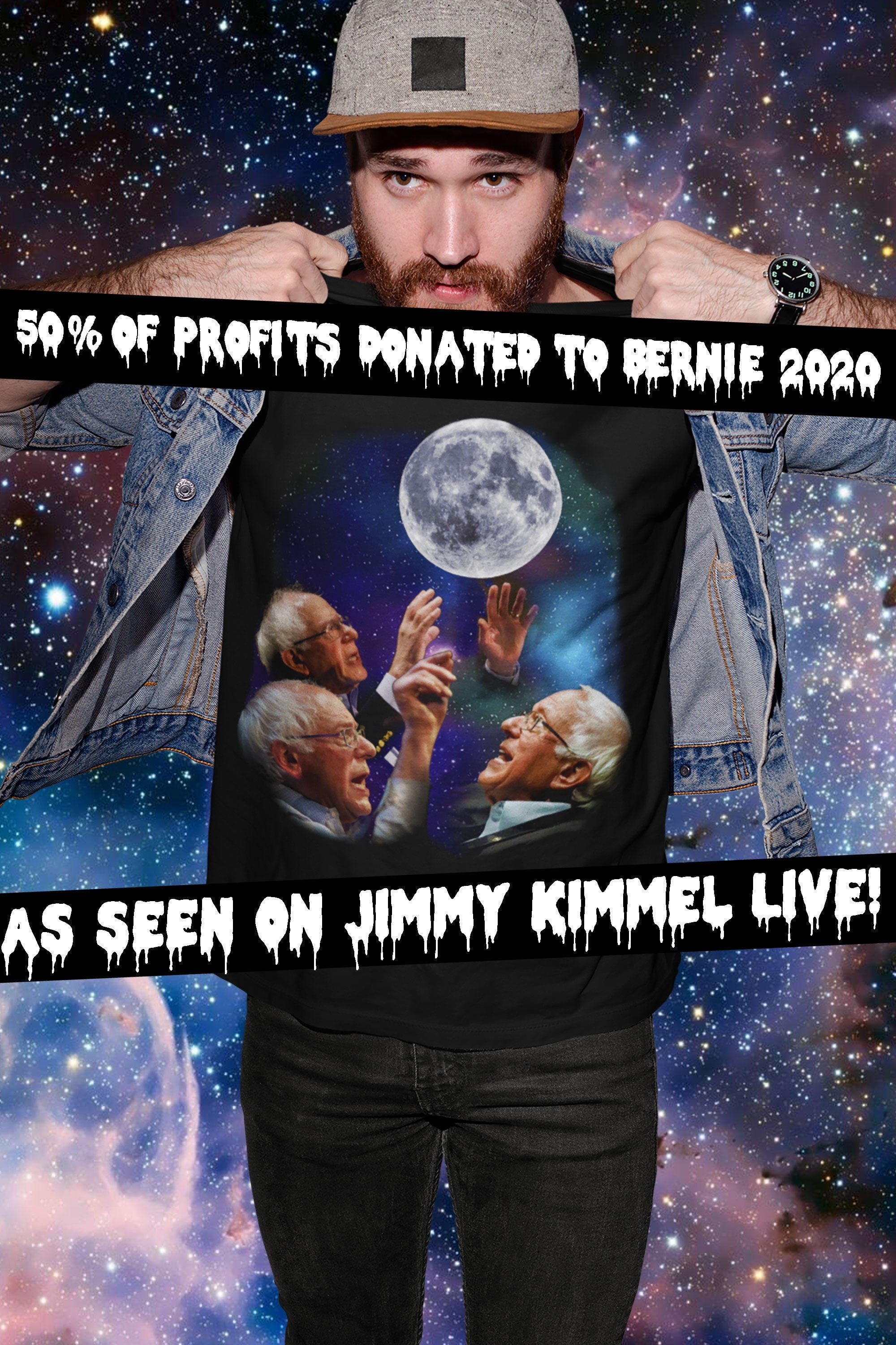 Three Bernie Moon (Original) (as seen on Jimmy Kimmel Live!) Bernie S…