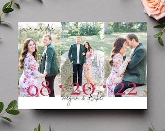 Save the Date Template | Save our Date | Editable Wedding Save the Date Template (instant download) | Front and Back designs | 5 in x 7 in