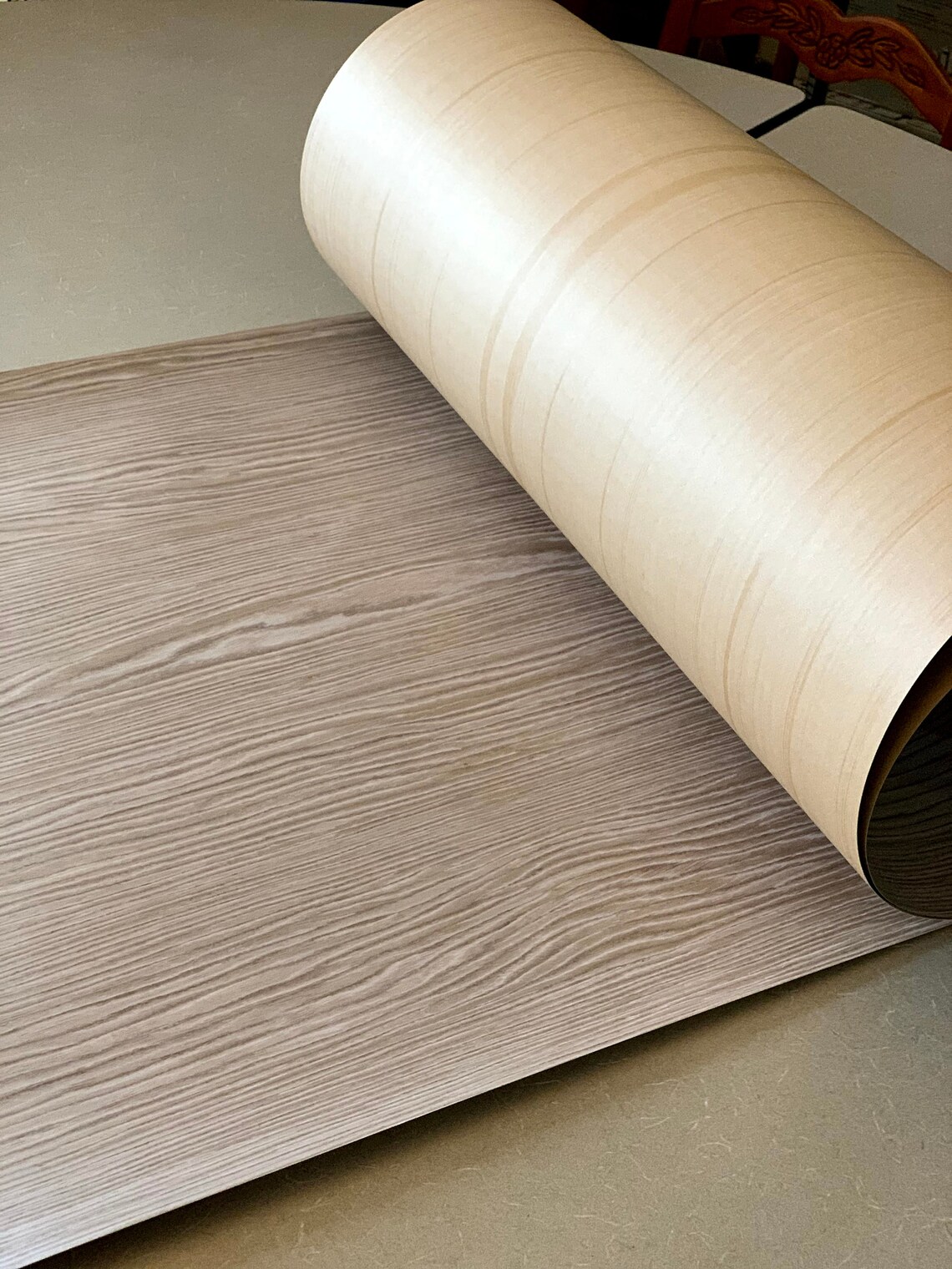 Vintage Wood Veneer Wallpaper Panels / Angora Wallpaper / Faux Etsy