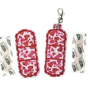 Bandage Case, Band Aid Holder, First Aid Case, Bandage Keychain, Bandage  Key Fob, Bandage Container 