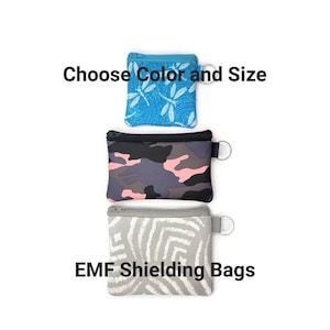 Homeopathic Remedy Storage Purse: EMF Shielding Travel Bag; Custom Made; Assorted Color Options; Small, Small Wide and Small Plus