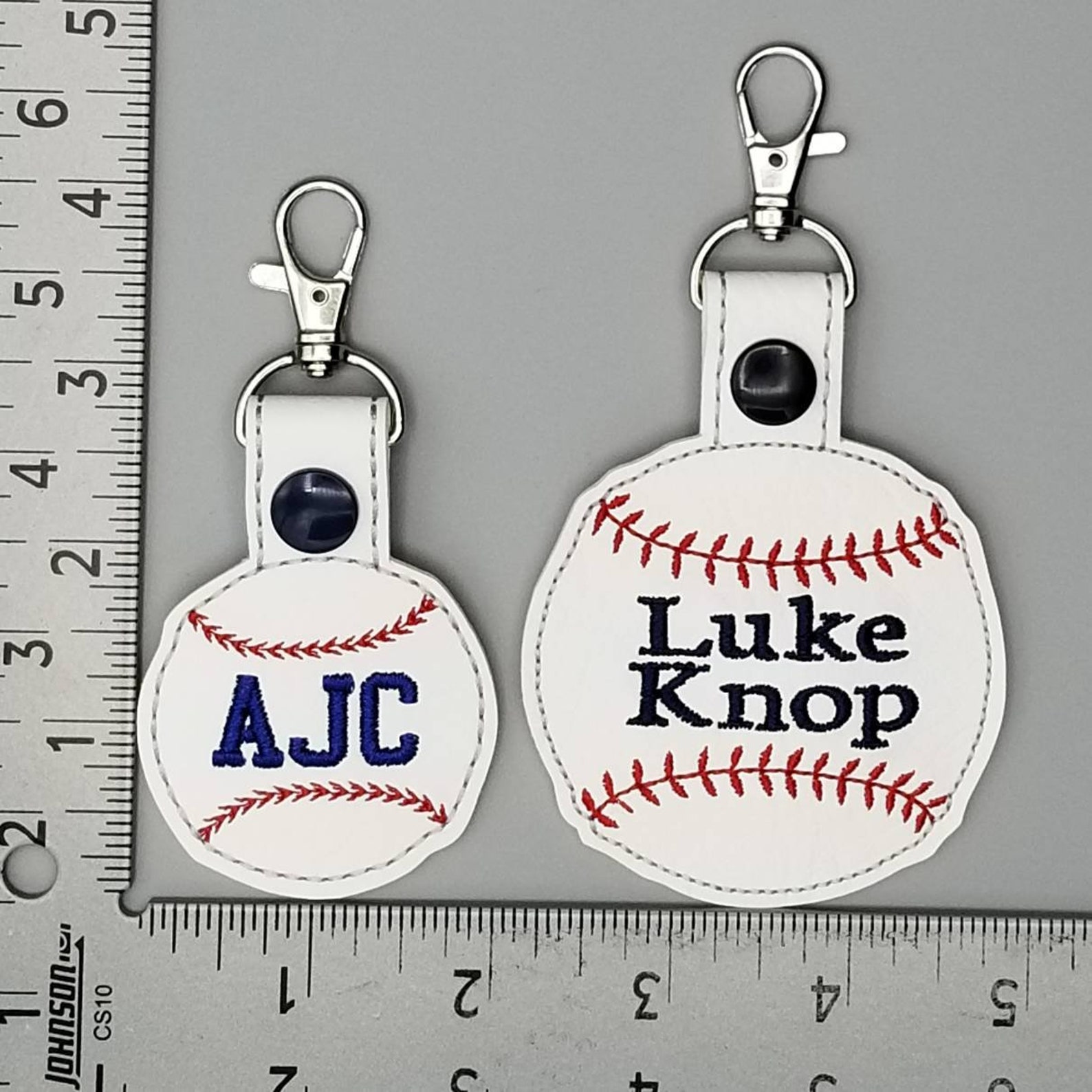 Personalized Baseball Keychain Personalized Baseball Boys Etsy