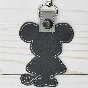 Raccoon Keychain, Squirrel Key fob, Mouse Bag Tag image 6