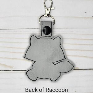Raccoon Keychain, Squirrel Key fob, Mouse Bag Tag image 5