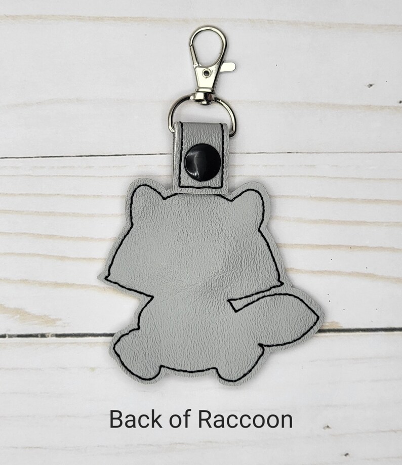 Raccoon Keychain, Squirrel Key fob, Mouse Bag Tag image 5