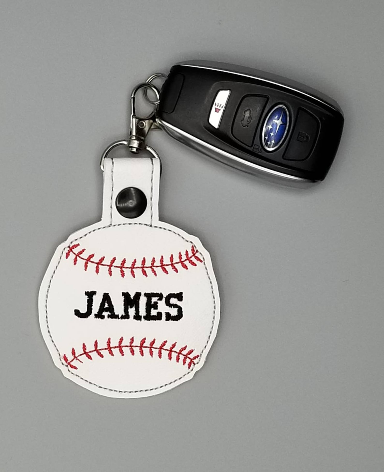 Personalized Baseball Keychain Personalized Baseball Boys Etsy