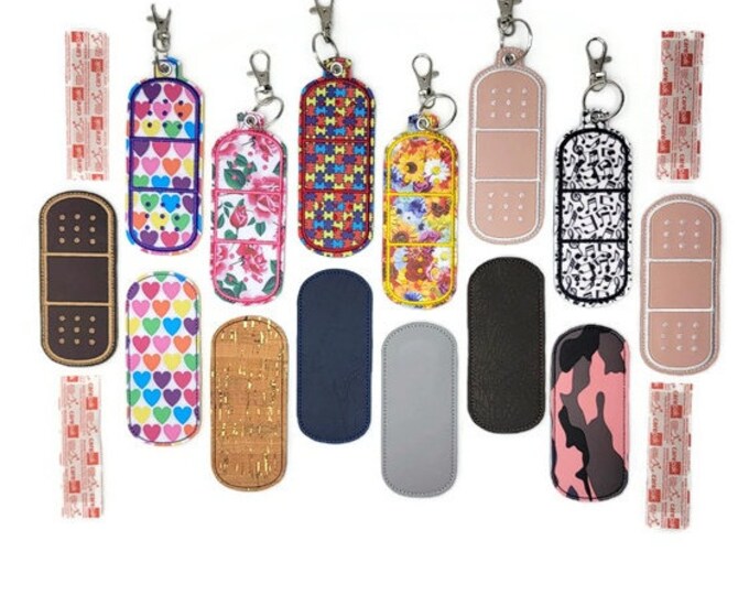 Travel First Aid Kit Care Package Holder, Zipped Pouch Lip Balm / Lip