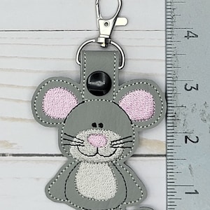 Raccoon Keychain, Squirrel Key fob, Mouse Bag Tag image 10