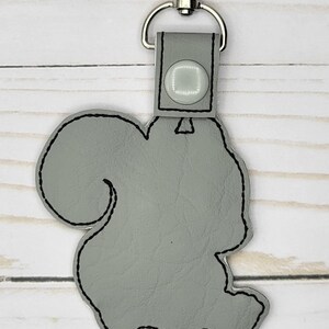 Raccoon Keychain, Squirrel Key fob, Mouse Bag Tag image 7