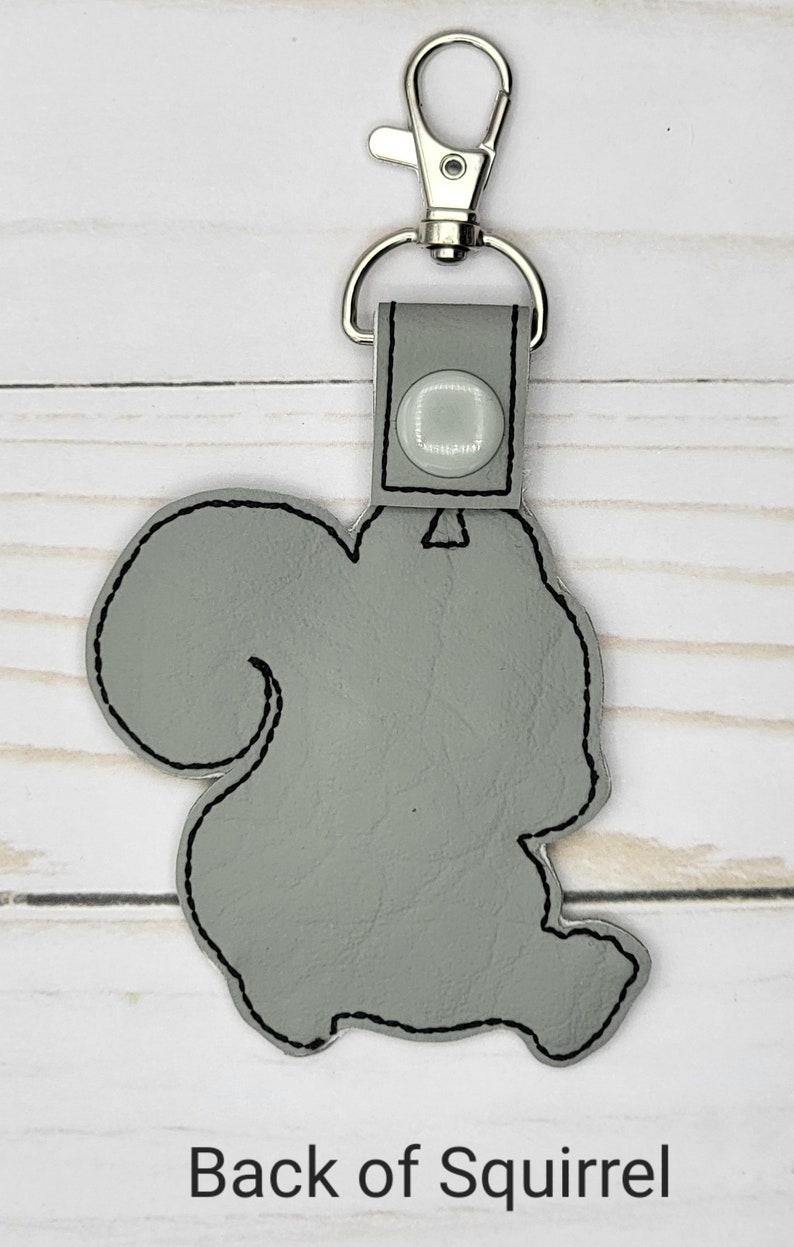 Raccoon Keychain, Squirrel Key fob, Mouse Bag Tag image 7