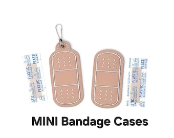 MINI Bandage Case: First Aid Kit with Split Ring, Band-Aid Pouch