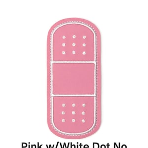 Bandage Holder Keychain: First Aid Pouch with Bandage, Band-Aid Case PK w/Wh Dot No Ring