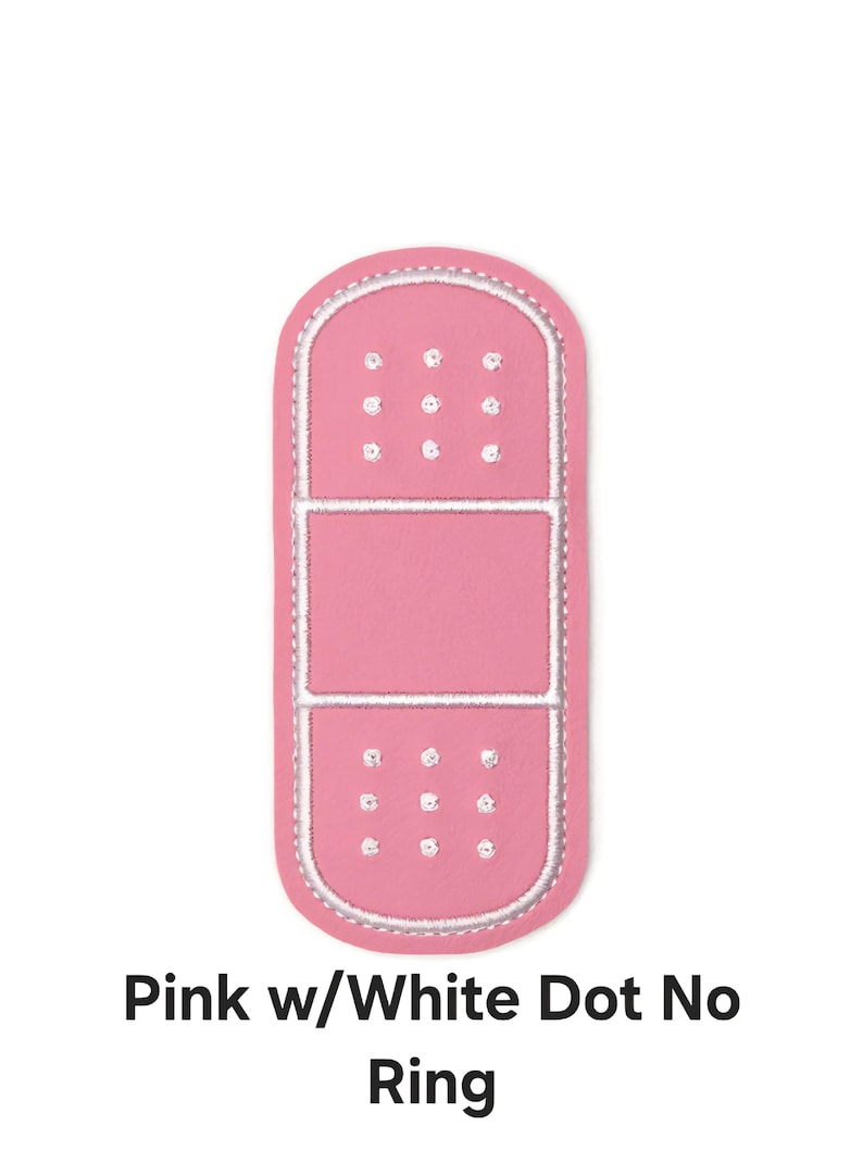 Bandage Holder Keychain: First Aid Pouch with Bandage, Band-Aid Case PK w/Wh Dot No Ring