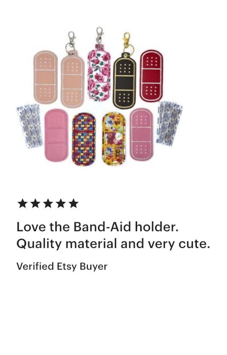Bandage Holder Keychain: First Aid Pouch with Bandage, Band-Aid Case image 18