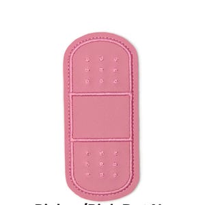 Bandage Holder Keychain: First Aid Pouch with Bandage, Band-Aid Case Pk w/Pk Dot No Ring