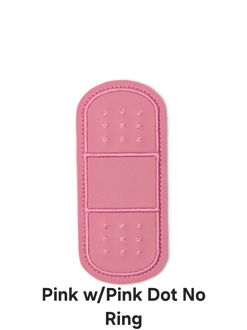 Bandage Holder Keychain: First Aid Pouch with Bandage, Band-Aid Case Pk w/Pk Dot No Ring