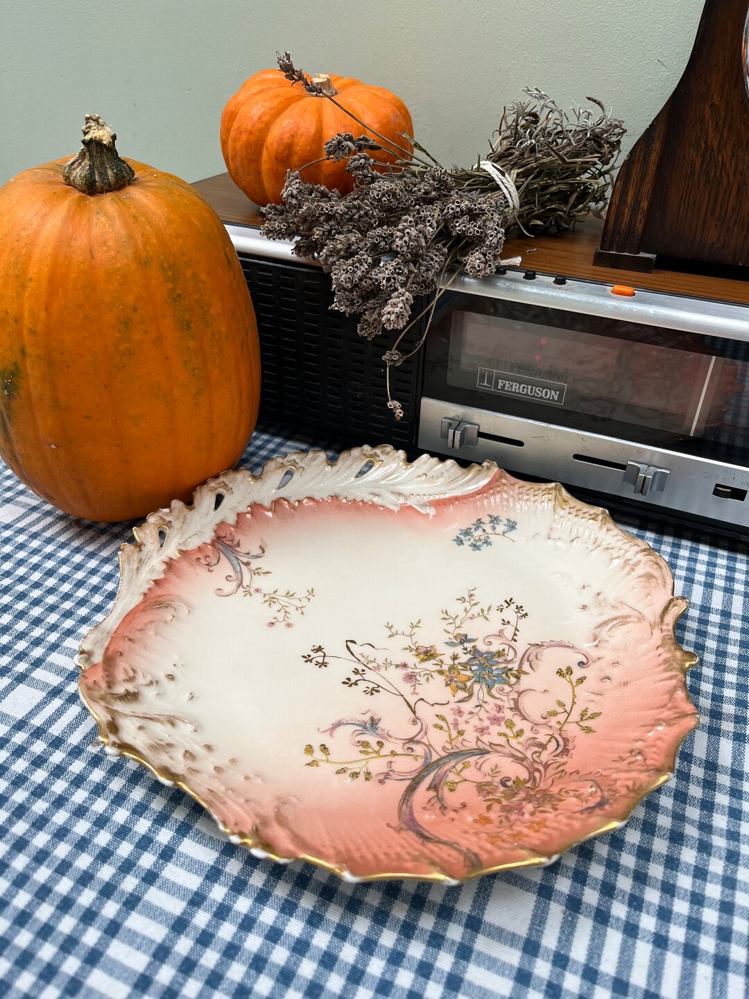 M.redon Limoges Shell Scalloped Serving Plate 1890's Etsy