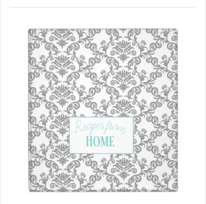Custom Recipe Binder // 3 ring Binder // For 8.5 x 11