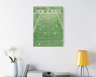 The New Yorker Tennis Courts Canvas